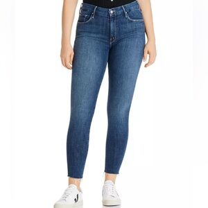 NEW MOTHER The Looker Ankle Fray Skinny Jeans in Girl Crush